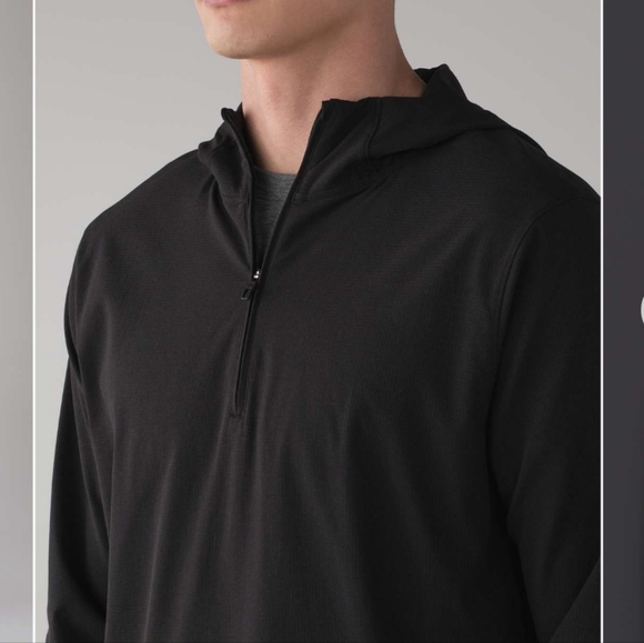 Lululemon Rise 'N Sweat Long Sleeve Black ½ zip size medium - Picture 1 of 16